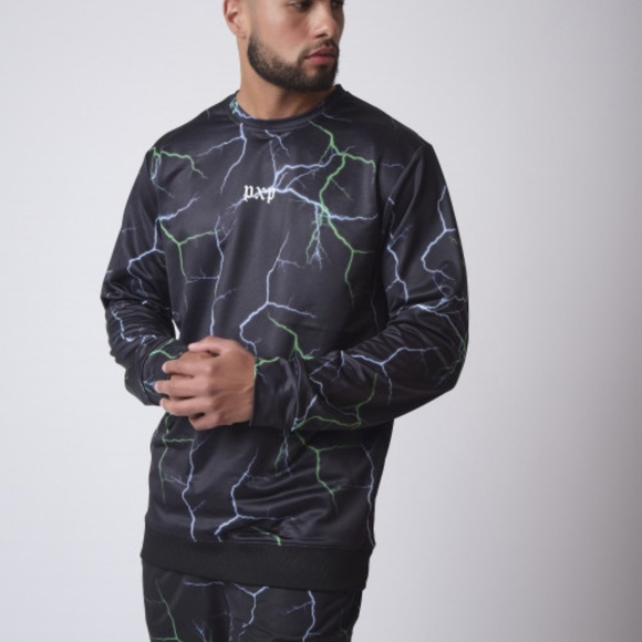 NWT Project X Paris Black Lightning Sweater - Picture 1 of 5